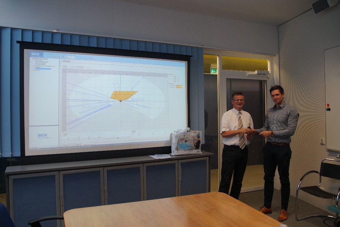 Übergabe des 4-Kanal SICK LiDAR Systems 