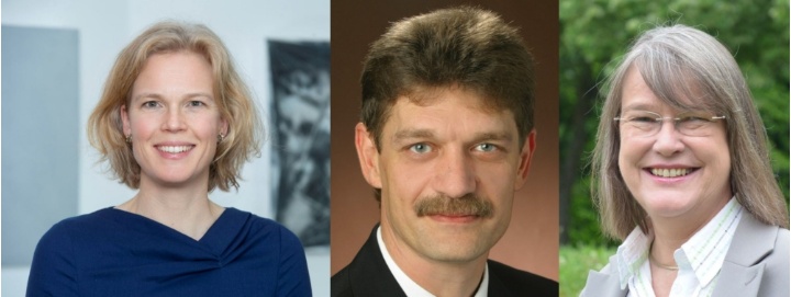 Prof. Katharina Hölzle (links), Prof. Stefanos Fasoulas (mittig) und Prof. Ulrike Kuhlmann (rechts)